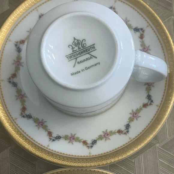 Tirshenreuth Bavaria Made in Germany Coffee set of 4 - Picture 5 of 16